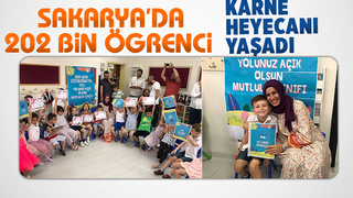 Sakarya'da 202 bin öğrenci karne aldı