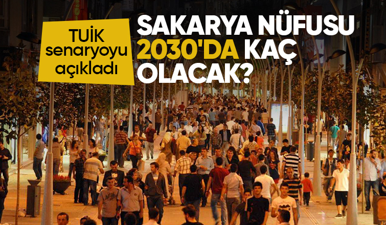 Sakarya'da 2030 nüfusu kaç olacak; İşte beklenen senaryo