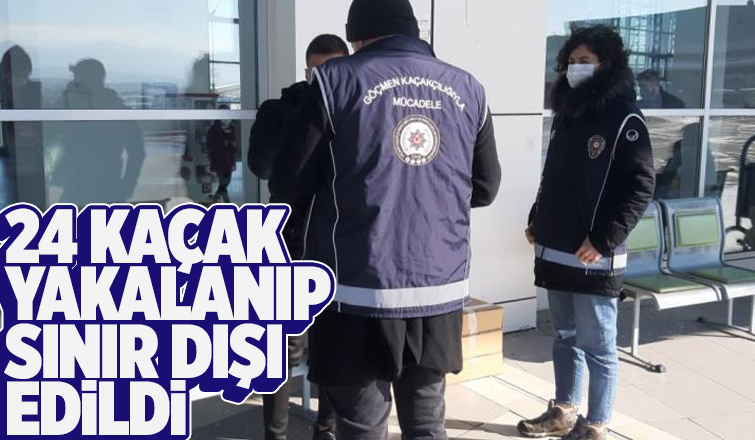 Sakarya'da 24 kaçak göçmen yakalandı
