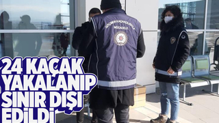 Sakarya'da 24 kaçak göçmen yakalandı