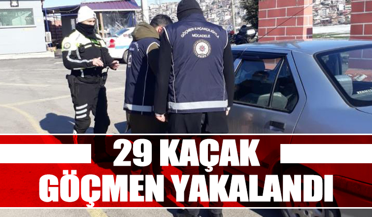 Sakarya'da 29 kaçak göçmen yakalandı