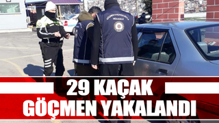 Sakarya'da 29 kaçak göçmen yakalandı