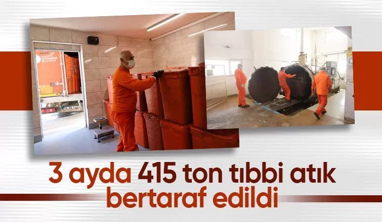Sakarya'da 3 ayda 415 ton tıbbi atık bertaraf edildi
