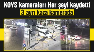 Sakarya'da 3 ayrı kazanın görüntüleri paylaşıldı; İşte o anlar