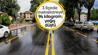 Sakarya'da 3 ilçeye 94 kilogram yağış düştü