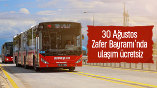 Sakarya'da 30 Ağustos'ta ulaşım ücretsiz