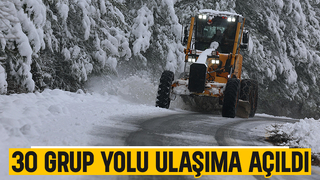 Sakarya'da 30 grup yolu ulaşıma açıldı