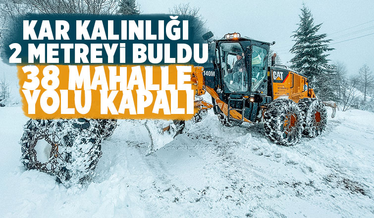Sakarya'da 38 mahalle yolu kapalı