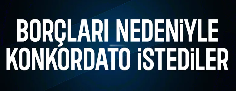 Sakarya'da 4 isim için konkordato geçici mühlet kararı
