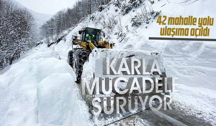 Sakarya'da 42 mahalle yolu ulaşıma açıldı