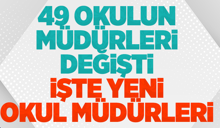 Sakarya'da 49 okulun müdürü değişti