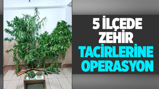 Sakarya'da 5 ilçede uyuşturucu operasyonu