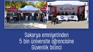 Sakarya'da 5 üniversiteliye güvenlik bilinci kazandırıldı