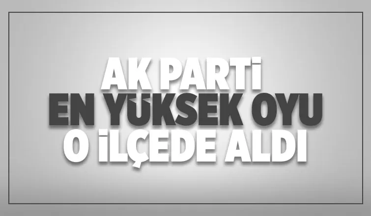 Sakarya'da 6 ilçeyi kaybeden AK Parti en yüksek oyu o ilçede aldı