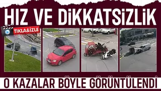 Sakarya'da 9 ayrı kaza kamerada