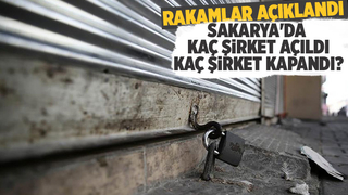 Sakarya'da açılan ve kapanan şirket sayısı açıklandı