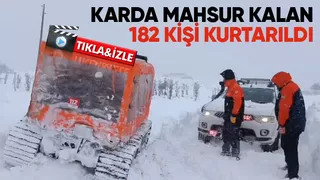 Sakarya'da AFAD karda mahsur kalan 182 kişiyi kurtardı