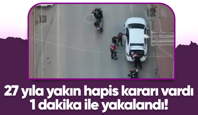 Sakarya'da aranma kaydı girildi, 1 dakika sonra Ordu'da yakalandı