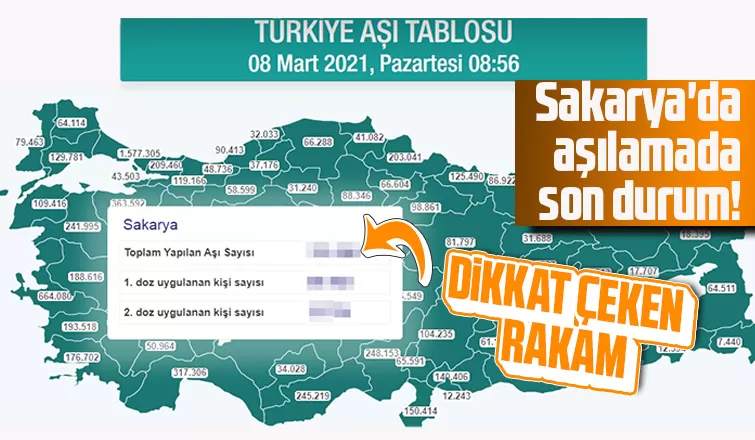 Sakarya'da aşılamada son durum
