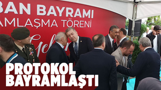 Sakarya'da bayramlaşma töreni