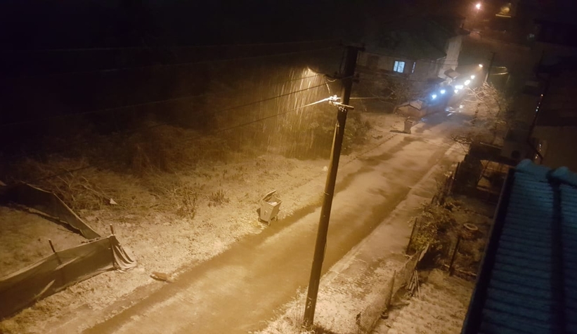 Sakarya'da beklenen kar yağışı başladı