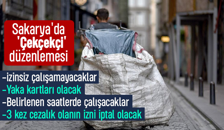 Sakarya'da Çekçekçi düzenlemesi