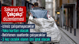 Sakarya'da Çekçekçi düzenlemesi