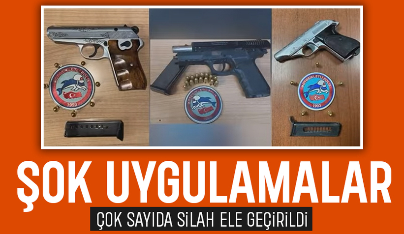 Sakarya'da çok sayıda silah ele geçirildi