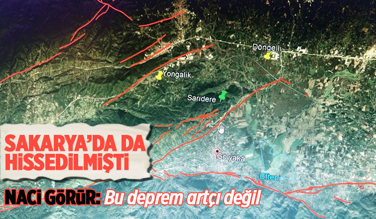 Sakarya'da da hissedilen 4.1'lik deprem açıklaması: Bu deprem artçı değil