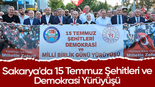 Sakarya'da demokrasi yürüyüşü