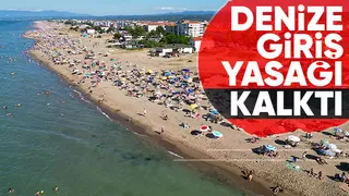 Sakarya'da denize girişler serbest