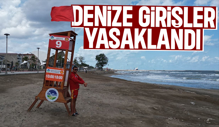 Sakarya'da denize girişler yasaklandı