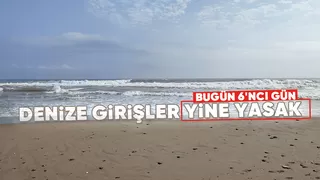 Sakarya'da denize girişlere bugün de yasak geldi