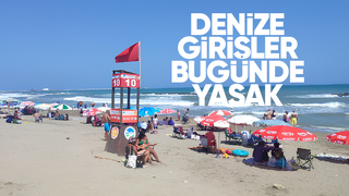 Sakarya'da denize girişlere bugünde yasak geldi