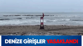 Sakarya'da denize girişlere yasak geldi