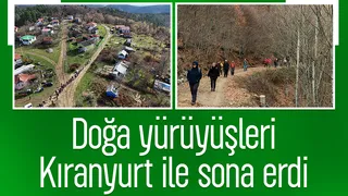 Sakarya'da doğa yürüyüşleri Kıranyurt ile final yaptı
