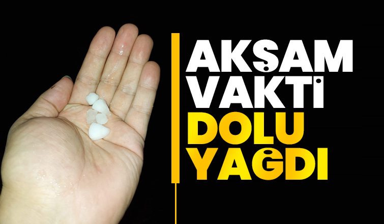 Sakarya'da dolu yağdı