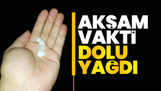 Sakarya'da dolu yağdı
