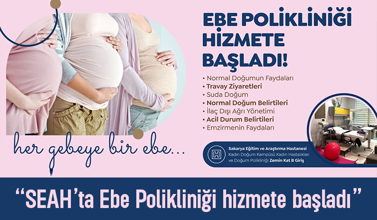 Sakarya'da ebe polikliniği hizmete girdi