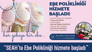 Sakarya'da ebe polikliniği hizmete girdi