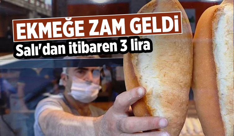 Sakarya'da ekmek 3 lira oldu