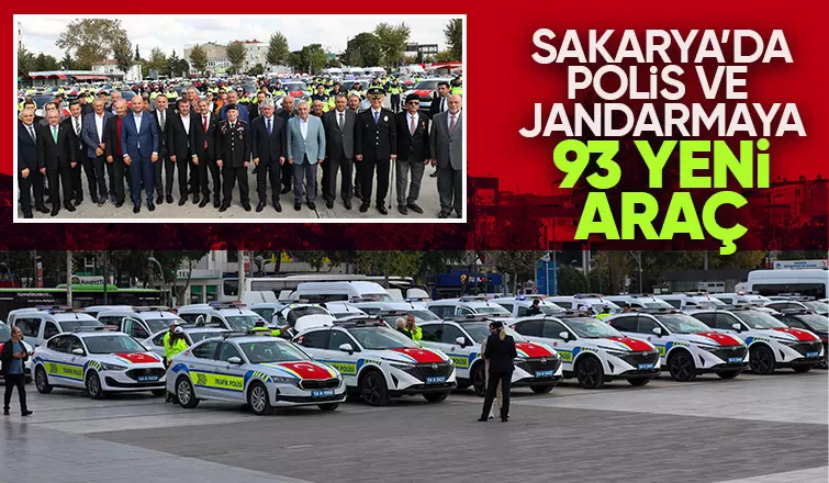 Sakarya da emniyet güçlerine 3 yeni araç