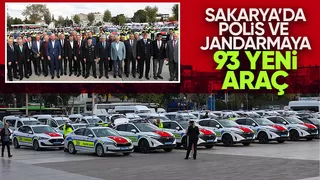 Sakarya da emniyet güçlerine 3 yeni araç