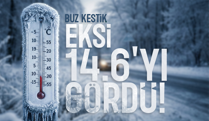 Sakarya'da en düşük sıcaklık eksi 14.6 dereceyi gördü