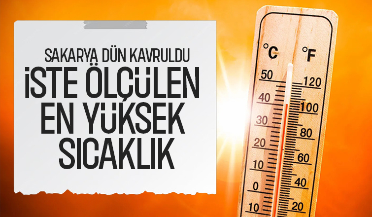 Sakarya'da en yüksek sıcaklık ölçülen ilçeler