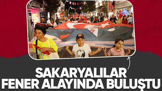 Sakarya'da Fener alayı düzenlendi
