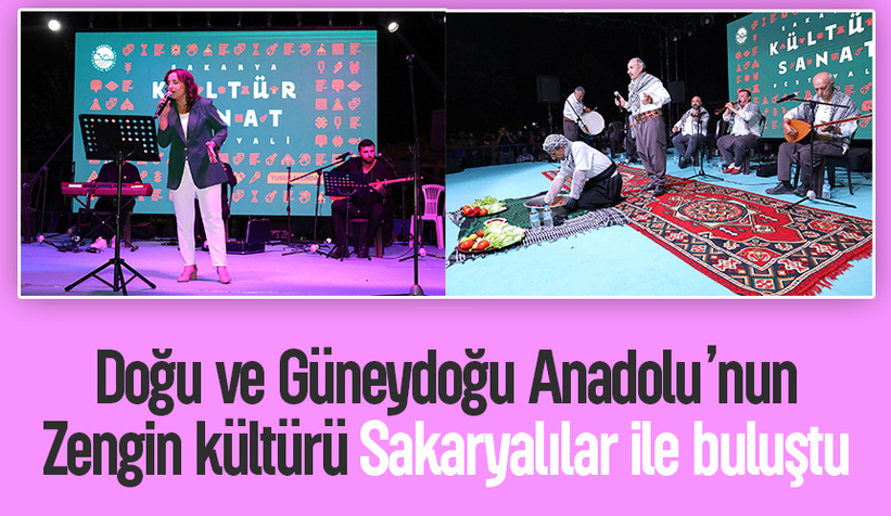 Sakarya'da festival coşkusu Doğu ve Güneydoğu Anadolu ile sürdü
