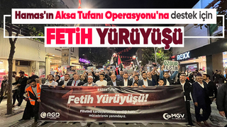 Sakarya'da Filistin'e destek için fetih yürüyüşü