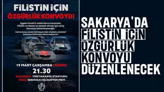 Sakarya'da Filistin'e destek konvoyu düzenlenecek