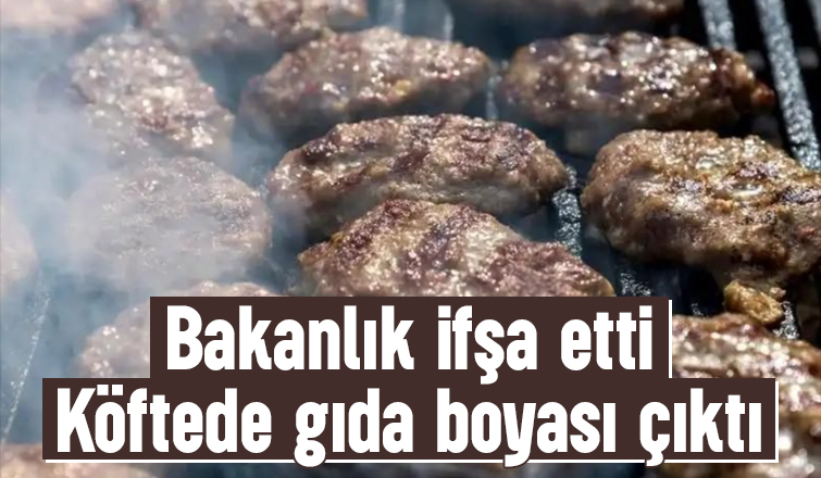 Sakarya'da firmanın köftesinden gıda boyası çıktı